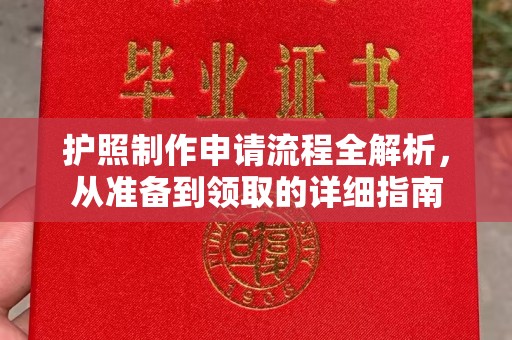 南海护照制作申请流程全解析，从准备到领取的详细指南