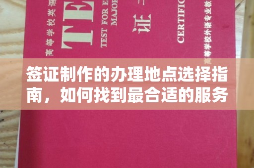 南海签证制作的办理地点选择指南，如何找到最合适的服务点