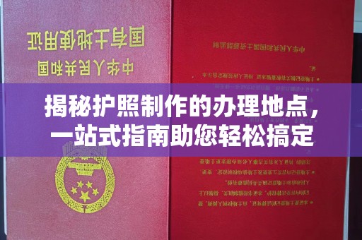 南海揭秘护照制作的办理地点，一站式指南助您轻松搞定
