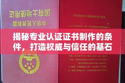 南海揭秘专业认证证书制作的条件，打造权威与信任的基石