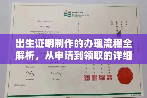 南海出生证明制作的办理流程全解析，从申请到领取的详细指南