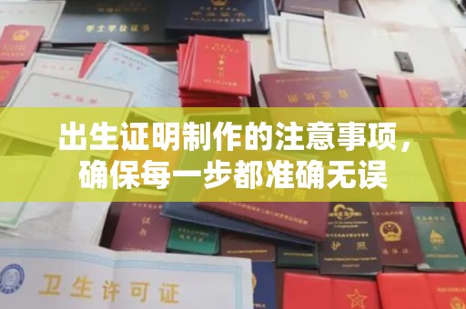 南海出生证明制作的注意事项，确保每一步都准确无误