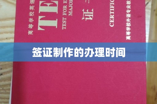 南海签证制作的办理时间